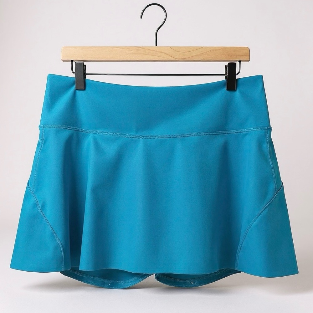 Athleta Ace Tennis Skort Sz L Blue Skirt Athletic